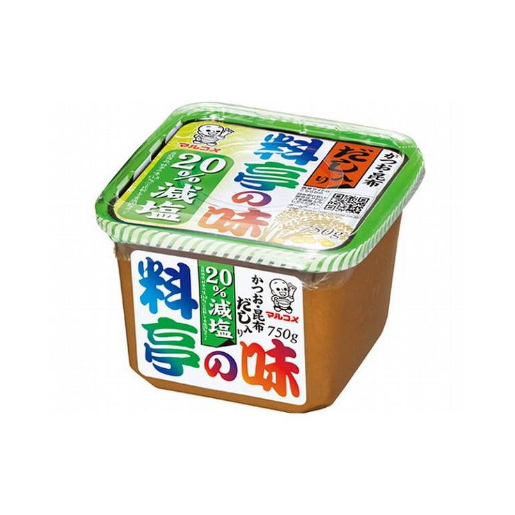 マルコメ だし入り味噌 料亭の味 減塩 750g x8個セット まとめ セット セット買い 業務用 代引不可 無料