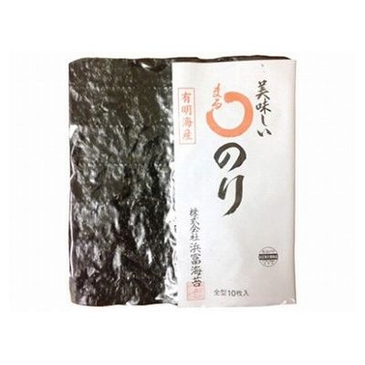 【10個セット】 浜富海苔 まるのり 全型 10枚 x10(代引不可)【送料無料】|リコメン堂ホームライフ館