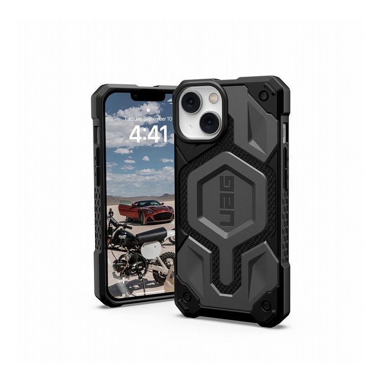 【日本正規代理店品】 URBAN ARMOR GEAR iPhone 14 6.1 2022対応 耐衝撃ケース MagSafe対応 MONARCH PRO ケブラーシルバー UAG-IPH22MA-PMS-KS アイフォン ケース カバー スマホ スマートフォン【送料無料】