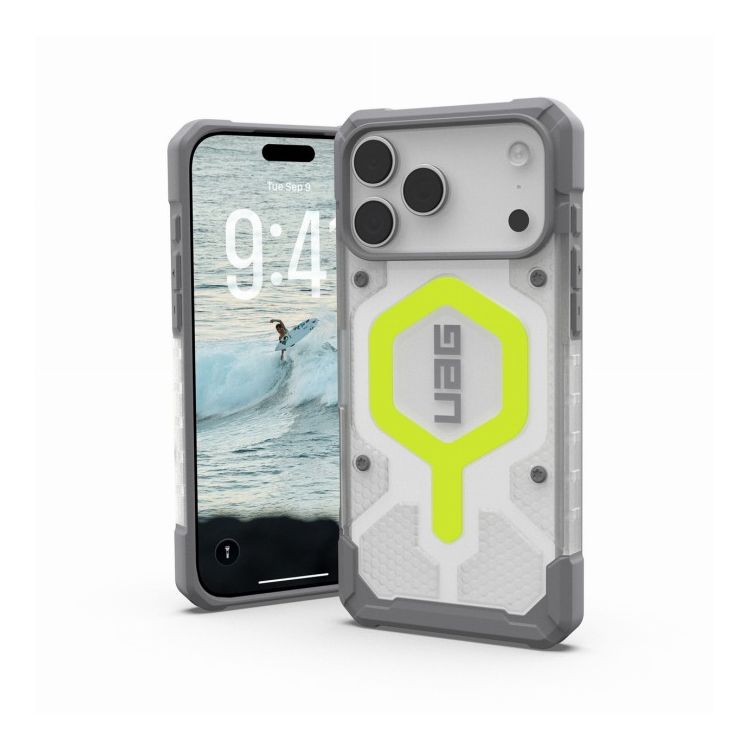URBAN ARMOR GEAR iPhone 17 ProMax 2025相応う耐衝撃容れもの PATHFINDER CLEAR MAGSAFE 能動的ネオン UAG-IPH25天使の都市-MS-AN(代引不可)【貨物輸送無料】