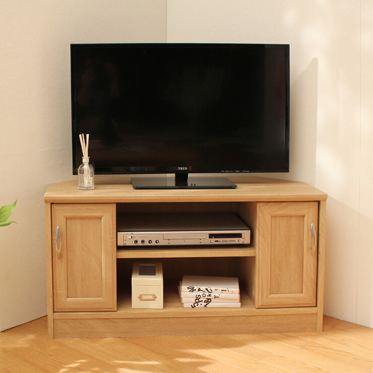 白井産業 コーナーローボード ホノボーラ 角 ローボード テレビボード 収納 ラック テレビラック AVボード おしゃれ ナチュラル アンティーク 北欧 1梱包(代引不可)【送料無料】|リコメン堂ホームライフ館