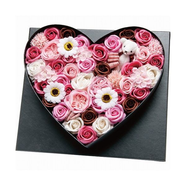 シャボン御花 デラックスハートアレンジ Led明かり仕合せmサイズ 褪紅色 Fdc9mhp 21 0314 036 定価引不可 送料無料 Nenewsroom Com