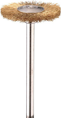 ミニモ 金属ブラシ ホイール 真鍮 φ16 (10本入) FC4032【送料無料】