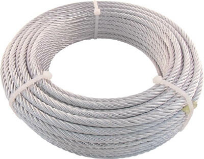 TRUSCO JIS標準尺度品メッキ付鉄条縄索 (6X24)Φ9mmX30m JWM9S30【貨物輸送無料】