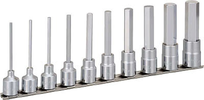 ＴＯＮＥ ロングヘキサゴンソケットセット（保持者付） １０ｐｃｓ HH410天使の都市【貨物輸送無料】