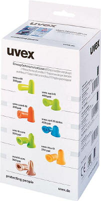 UVEX 防音保護具耳栓com4−fit 300組入 2112023【送料無料】|リコメン堂ホームライフ館
