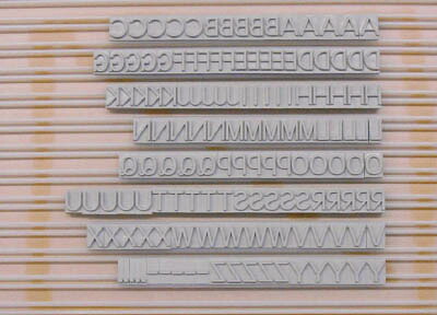 テクノマーク 活字ＹＡ－４（英字セット） K506【送料無料】