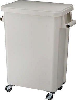 木鼠 勝手もと用キャスターペール７０Ｌ 水抜き栓付 薄墨色 GGYK005【貨物輸送無料】 インテリア・寝具・収納-ゴミ箱