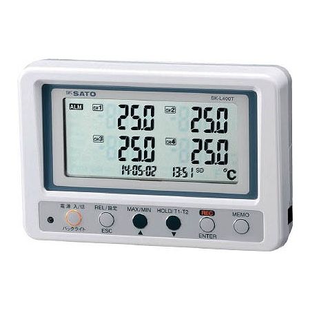 佐藤 4チャンネル温度ロガー SK-L400T(指示計のみ)(8191-00) SKL400T【送料無料】