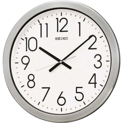 SEIKO 防湿・防塵型オフィスクロック 直径444×44 金属枠 KH407S【送料無料】|リコメン堂ホームライフ館