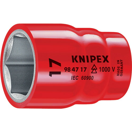 KNIPEX 絶縁1000Vソケット 1/2 22mm 984722【送料無料】