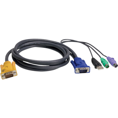 ATEN USB・PS/2コンボKVMケーブル SPHDタイプ 1.8m 2L5302UP【送料無料】|リコメン堂ホームライフ館