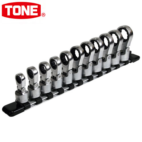 TONE トネ フレックスラチェットめがねソケット仕掛ける 保持者付 HRM311F ソケット鍵 手作業手道具 ソケット 手道具【貨物輸送無料】