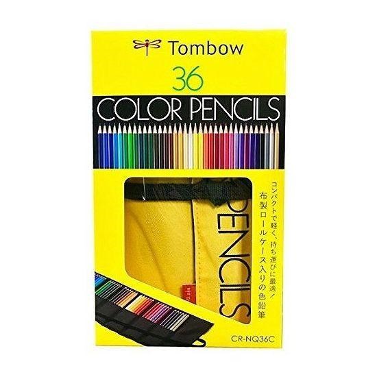 【まとめ買い5個セット】 トンボ鉛筆 ロールケース入色鉛筆 36色 NQ 文房具 文具 色鉛筆【送料無料】