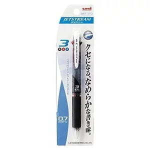 【単品20個仕掛ける】 三菱鉛筆 3色ボールペン ジェット機流れ 0.7 SXE3400071P24 澄み切った黒いこと 容器に並べる【貨物輸送無料】