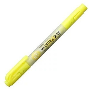 【単品100個セット】 ゼブラ 蛍光ペン 蛍光オプテックス2 EZ WKT11-Y 黄【送料無料】