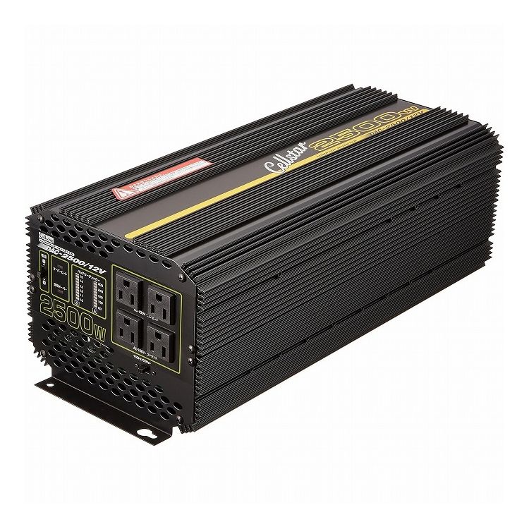 セルスター 大容量インバーターDAC.Proシリーズ 矩形波 DC12V&rarr;AC100V 最大出力2500W DAC-2500/12V【送料無料】｜リコメン堂ホームライフ館