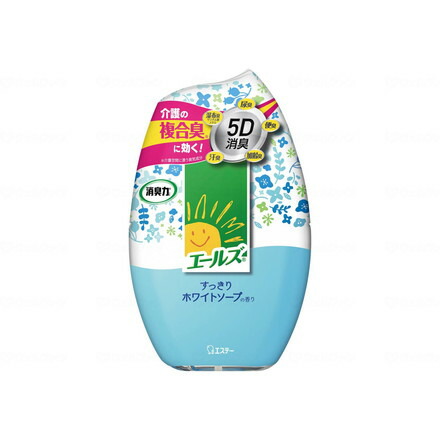 エステーPRO エールズ介護家庭用 消臭力 400ml すっきりホワイトソープ ケース 35601001(代引不可)【送料無料】