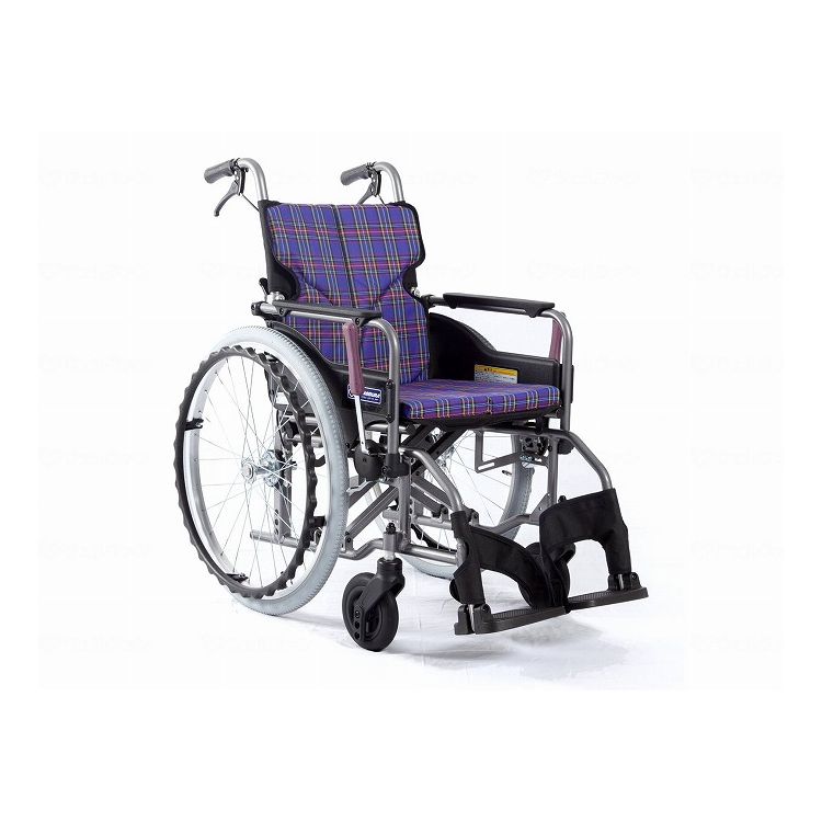 カワムラサイクル モダンAstyle 背折れ自走用 KMD A22 42 H 紫チェック(A11) 座幅42 前座45cm KMD-A22-42-H(代引不可)【送料無料】|リコメン堂ホームライフ館