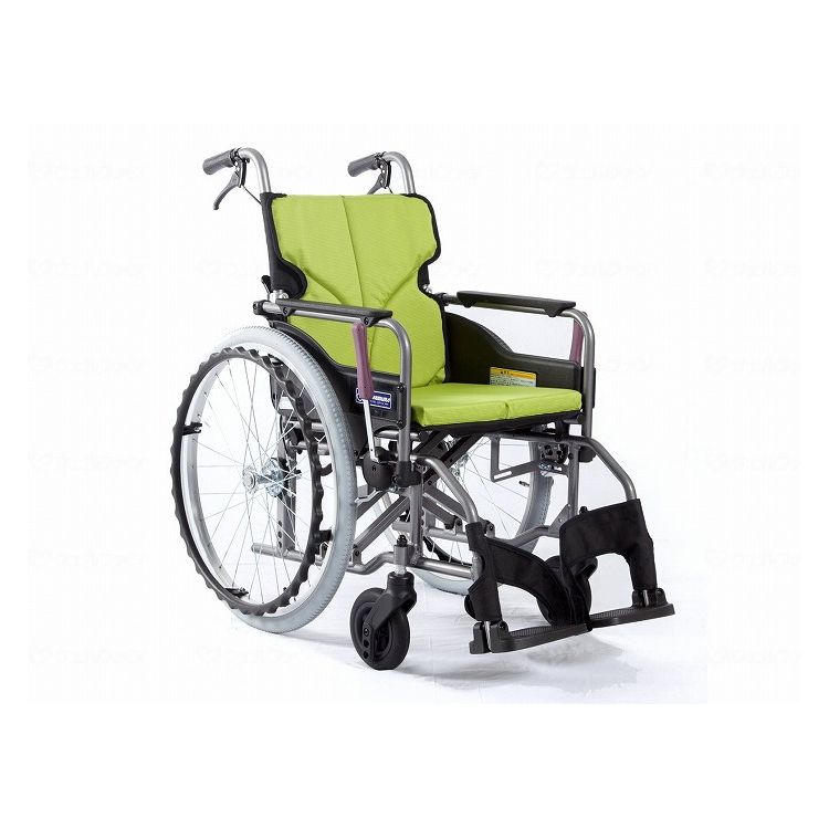カワムラサイクル モダンAstyle 背折れ自走用 KMD-A22-40-H 若葉色(No.85) 座幅40-前座45cm 車いす 車椅子 車イス キャリー 車 移動 介護 補助(代引不可)【送料無料】｜リコメン堂ホームライフ館
