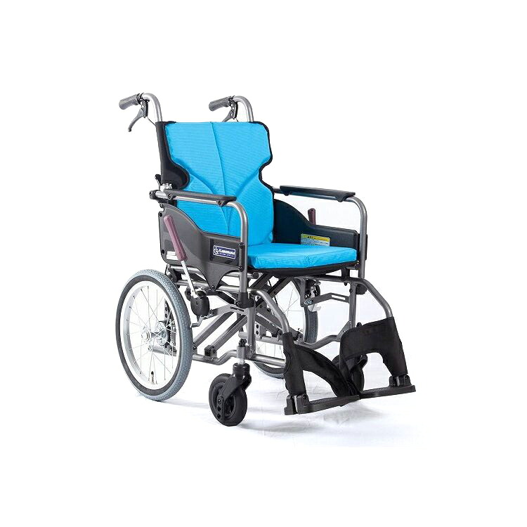カワムラサイクル モダンAstyle 背折れ介助用 KMD-A16-40-SH ライトブルー(NO.83) 座幅40-前座47cm 車いす 車椅子 車イス キャリー 車 移動 介護 補助(代引不可)【送料無料】｜リコメン堂ホームライフ館