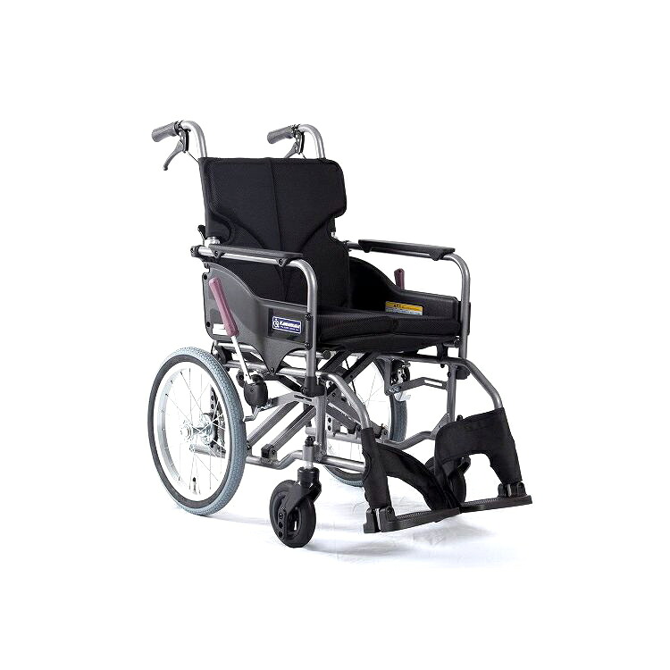カワムラサイクル モダンAstyle 背折れ介助用 KMD-A16-42-SH No.68黒メッシュ(ポリエステル) 座幅42-前座47cm 車いす 車椅子 車イス キャリー 車 移動 介護 補助(代引不可)【送料無料】|リコメン堂ホームライフ館