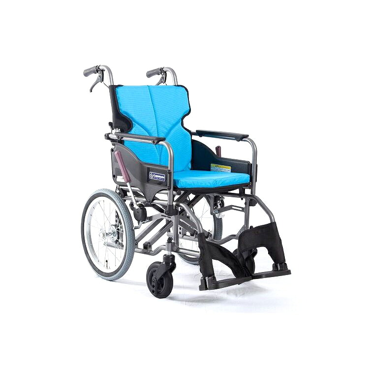 カワムラサイクル モダンAstyle 背折れ介助用 KMD-A16-42-SH ライトブルー(NO.83) 座幅42-前座47cm 車いす 車椅子 車イス キャリー 車 移動 介護 補助(代引不可)【送料無料】｜リコメン堂ホームライフ館
