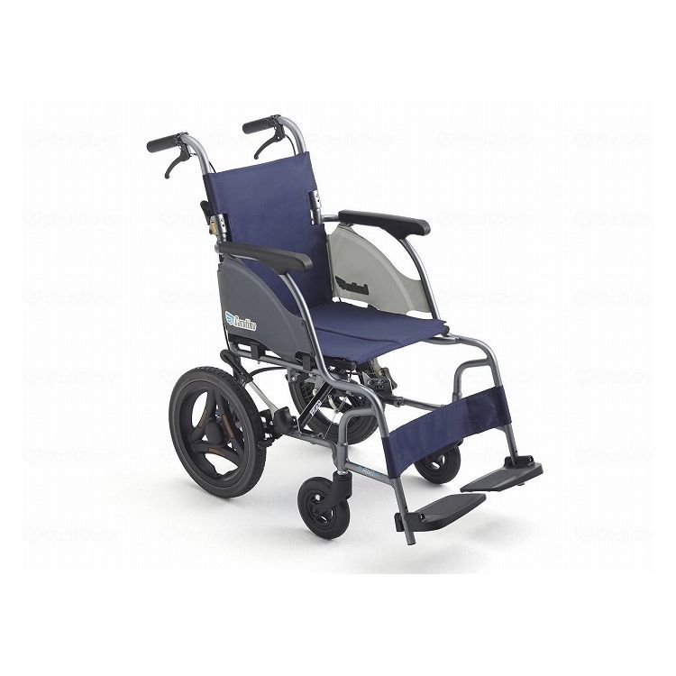 ミキ カルティマ 介助型車イス CRT-6 A-16紺 40 車いす 車椅子 車イス ...