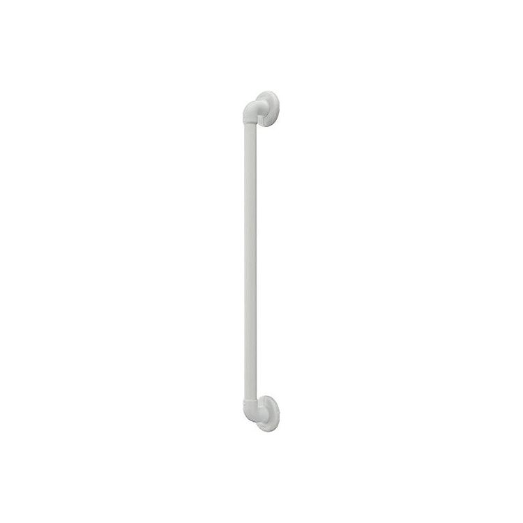 マツ六 BAUHAUS 32ソフトアクアレール I型ハンド ホワイト φ32&times;600 SAQ-I-600W-040-7381(代引不可)【送料無料】｜リコメン堂ホームライフ館
