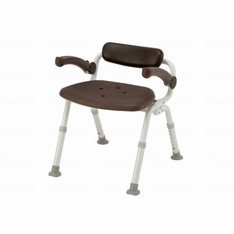 パナソニックエイジフリー シャワーチェア[ユクリア]ミドルSP腰当付おりたたみN モカブラウン(代引不可)【送料無料】 14,080円