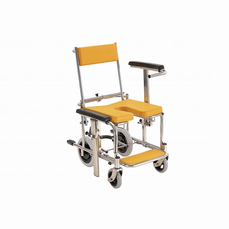 カワムラサイクル シャワー用 背もたれ前後式 KS3 標準 クリあり イエロー(代引不可)【送料無料】