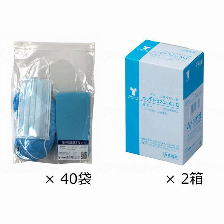 竹虎 感染防護基本セット(代引不可)【送料無料】 13,087円