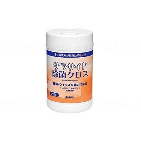 サラサイド除菌クロス 80枚容器 無色澄明液体 1ケース(20本)(代引不可)【送料無料】