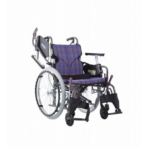 カワムラサイクル モダンCstyle 自走用 22インチ中・高床/紫チェック(A11)/座幅38-前座47cm 紫チェック(A11) 座幅38-前座47cm KMD-C22-38-SH 503335_1846_11508(代引不可)【送料無料】