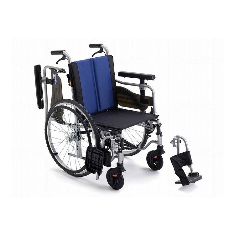 ミキ BAL-R5 モジュール車いす 自走型/ブルー(A-2)ナイロン/40 ブルー(A-2)ナイロン 40 CJ01148 517787_4619_400(代引不可)【送料無料】