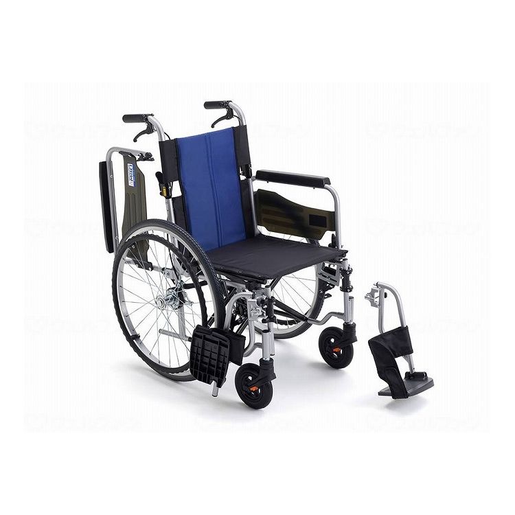 ミキ BAL-R3 多機能車いす 自走型/ブルー(A-2)ナイロン/40 ブルー(A-2)ナイロン 40 CJ01146 517779_4619_400(代引不可)【送料無料】｜リコメン堂ホームライフ館
