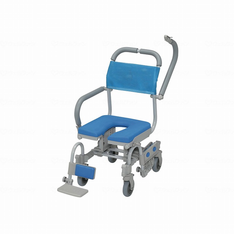 【法人限定】ウチエ シャワーラク4輪自在V/U型シート U型シート SWR 152 416543 13178 1台(代引不可)【送料無料】