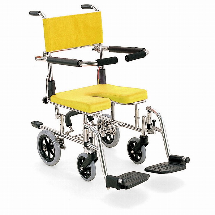 カワムラサイクル シャワー用(高さ調整式)KS10・標準/クリあり/イエロー/前座高400mm イエロー 前座高400mm KS10 501194 280 11714(代引不可)【送料無料】｜リコメン堂ホームライフ館