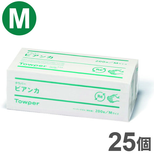 日本製紙クレシア タウパービアンカ ケース M ケース( 25/ケース) 50680 955765 1008 M 200枚 25パック(代引不可)【送料無料】