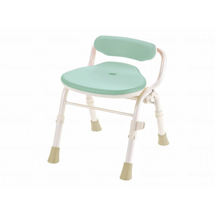 1台 リッチェル やわらかシャワーチェアクレオ折タタミ防カビプラス腰当付/ライトグリーン/幅39cm ライトグリーン 幅39cm 140063 426624_1060_19597(代引不可)【送料無料】｜リコメン堂ホームライフ館