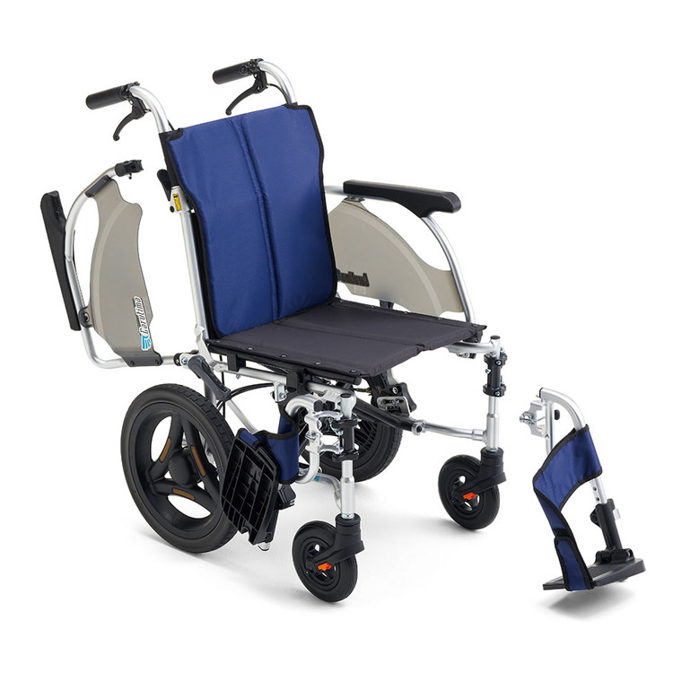 ミキ 車いす しり押し式 CRT-SG続きもの ワンハンドブレーキしり押しCRT-SG-8 A-16紺 42 517742 8061 420(代引不可)【貨物輸送無料】