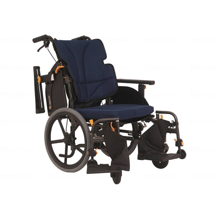 松永製作所 車椅子 車いす グレイスコア・ミニモ 介助 低床 GRC-60B M-12 ネイビー 座幅42-前座35cm(代引不可)【送料無料】