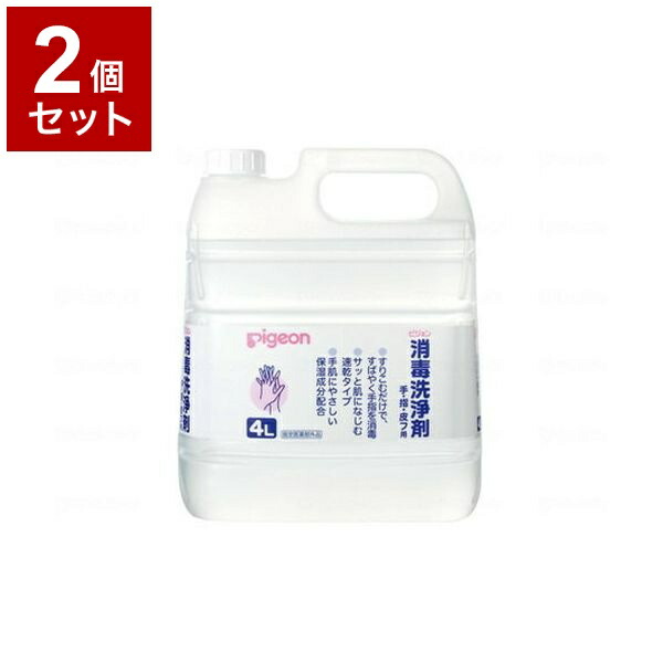 【単品2個セット】ピジョンタヒラ 消毒洗浄剤 本 4L 106103BA(代引不可)【送料無料】 11,011円