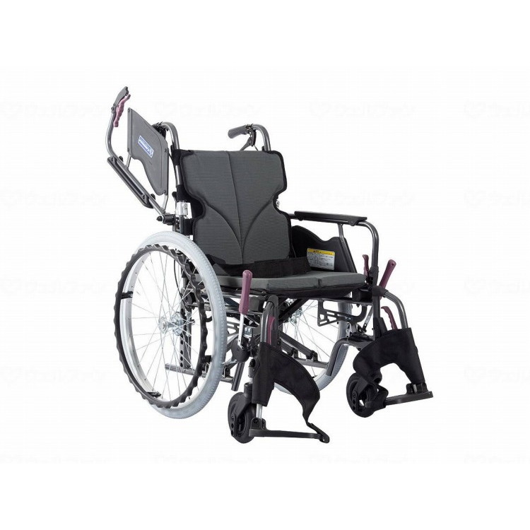 カワムラサイクル モダンBstyle 自走用 22インチ中・高床/チャコールグレー(NO.82)/座幅42-前座47cm(代引不可)【送料無料】