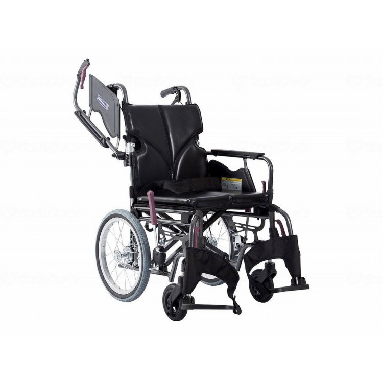 カワムラサイクル モダンBstyle 介助用 16インチ中・高床/エコブラック(No.88)/座幅42-前座43cm(代引不可)【送料無料】