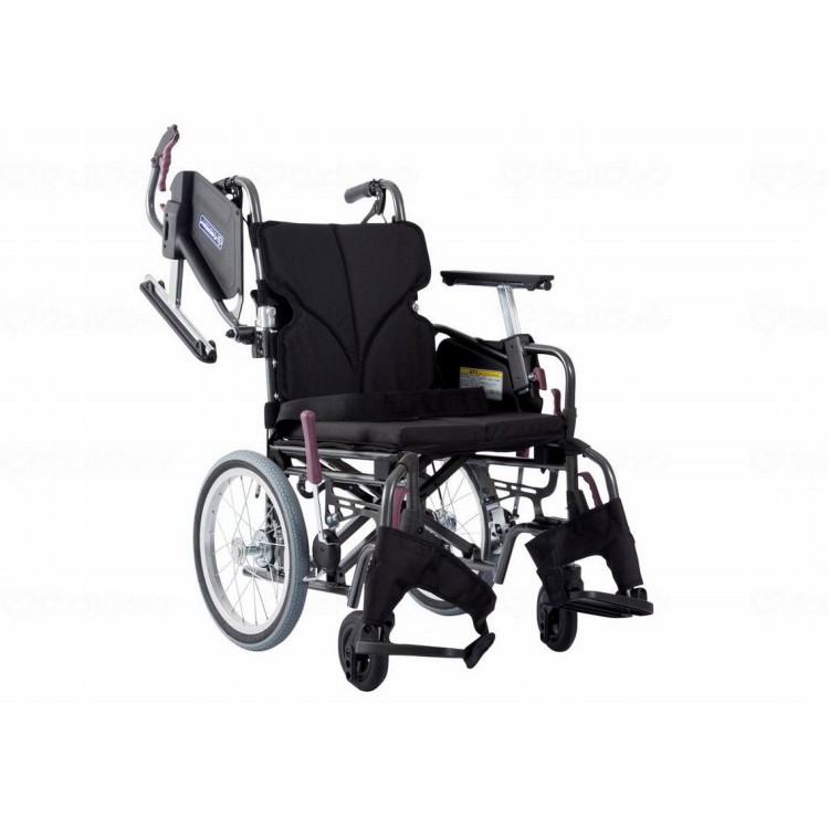 カワムラサイクル モダンCstyle 介助用 16インチ中・高床/No.19黒(ポリエステル)/座幅45-前座45cm(代引不可)【送料無料】｜リコメン堂ホームライフ館