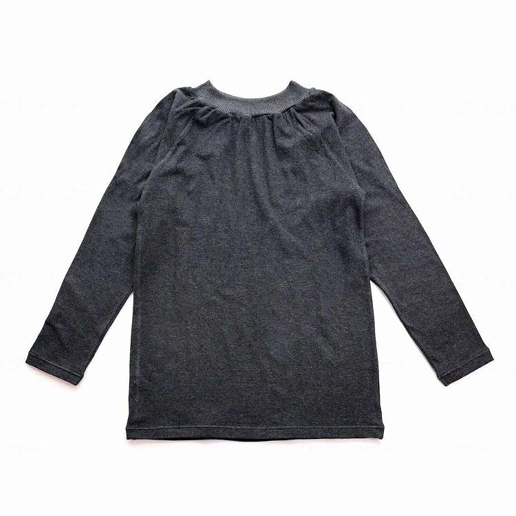 ラック産業 綿ストレッチ 着脱名人 前後なし長袖シャツ/チャコール/Free2(代引不可)【送料無料】