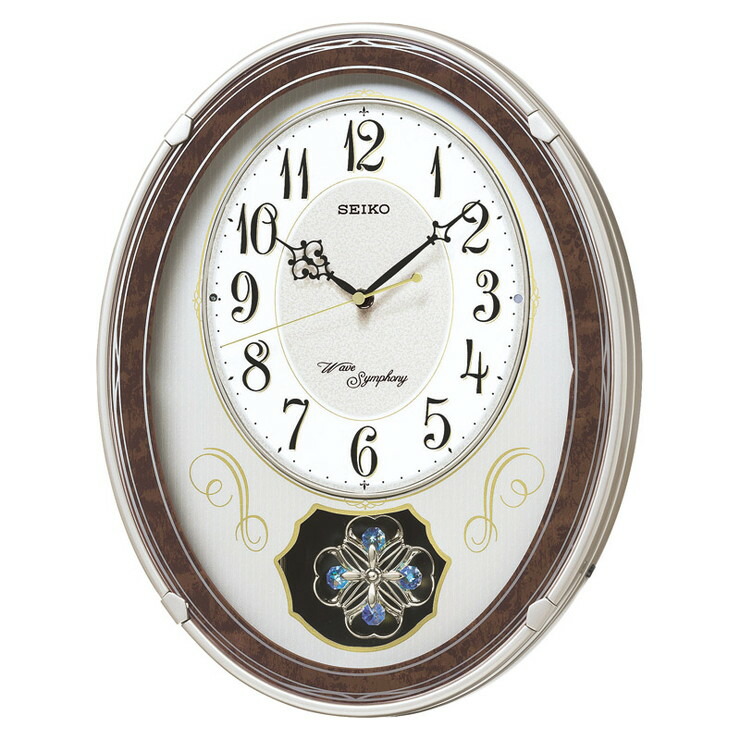 セイコー ウェーヴシンホニー 電磁波正時楽曲掛クロック Am259b 送料無料 送料無料 セイコー ウエーブシンフォニー 電波正時メロディ掛時計 Am259b Pasadenasportsnow Com
