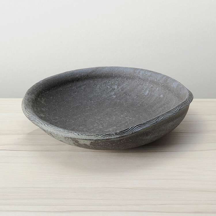 信楽焼 黒釉 盛鉢 G5-1409(代引不可)【送料無料】