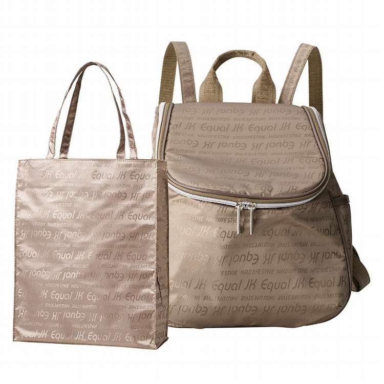 ジュンコ コシノ イコール 軽量ジャカードリュック&トートバッグ JKMT-20S BEIGE ベージュ(代引不可)【送料無料】|リコメン堂ホームライフ館